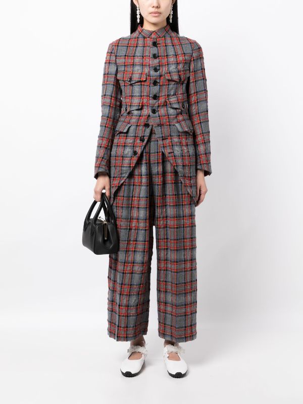 TAO COMME DES GARCONS Women Flannel Wool Suit Pants