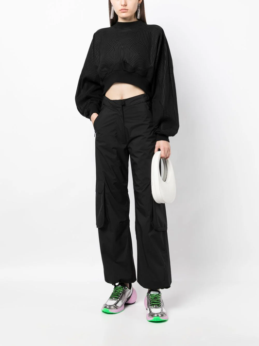 OFF WHITE WOMEN VORTIX CROP SWEATSHIRT