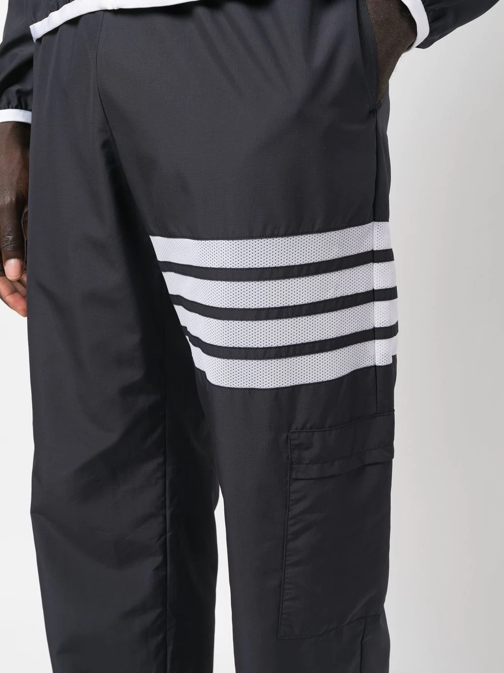 THOM BROWNE Men 4 Bar Packable Mesh Trousers