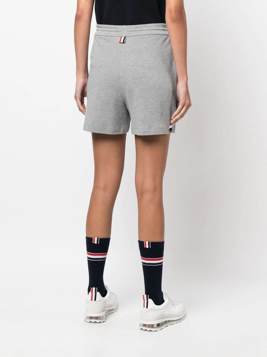 THOM BROWNE Women RWB Stripe Gusset Sweatshorts