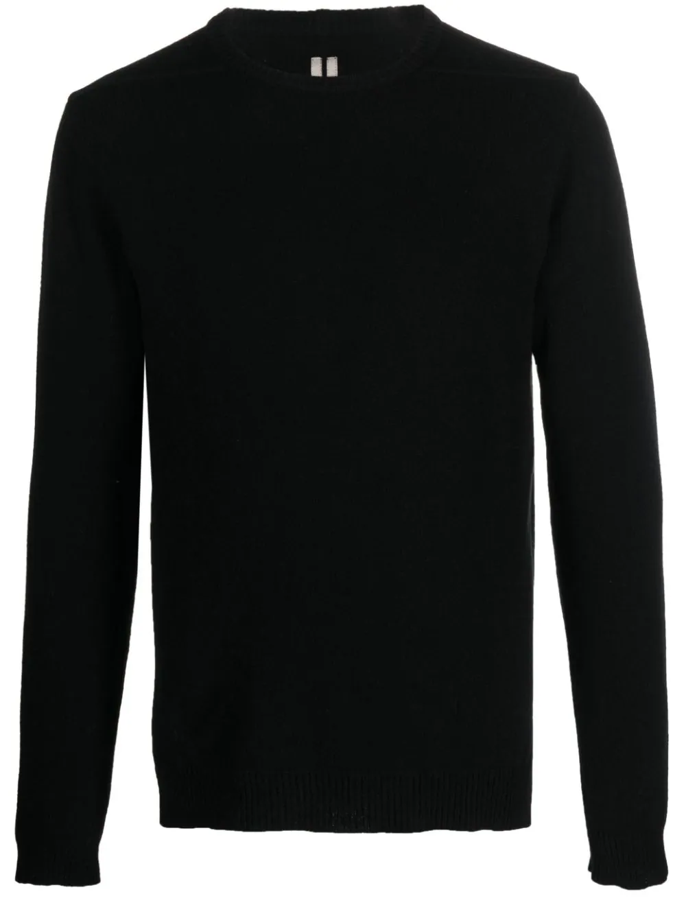 RICK OWENS Men Recycled Cashmere Biker Round Neck Sweater