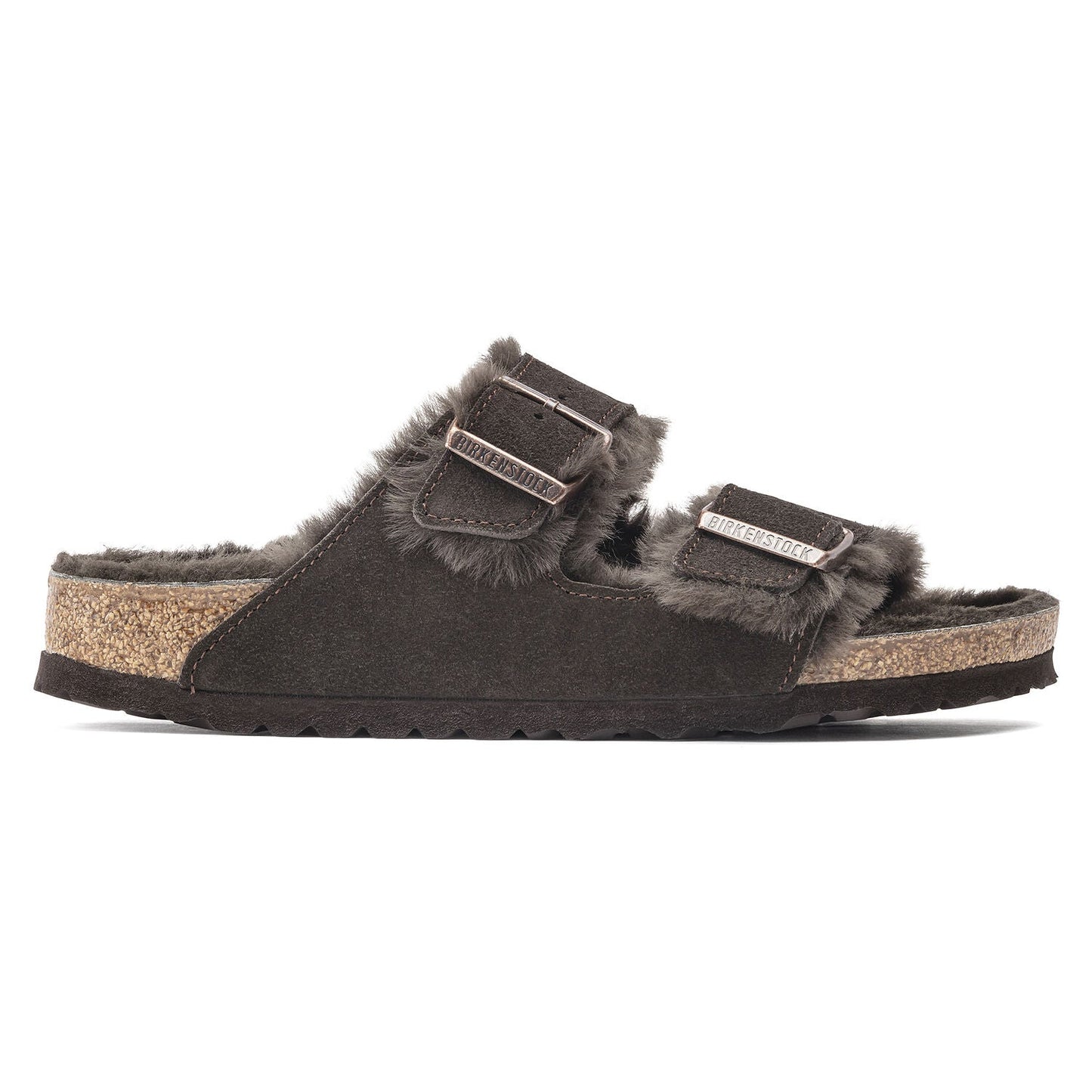 BIRKENSTOCK Arizona Shearling Suede Sandals