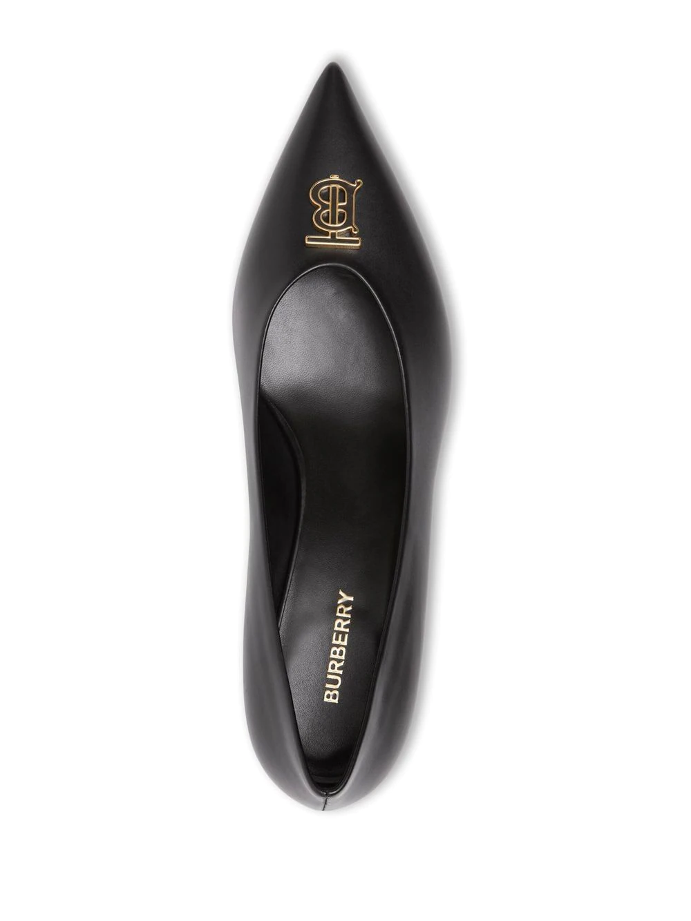 BURBERRY WOMEN LEATHER POINT-TOE PUMP