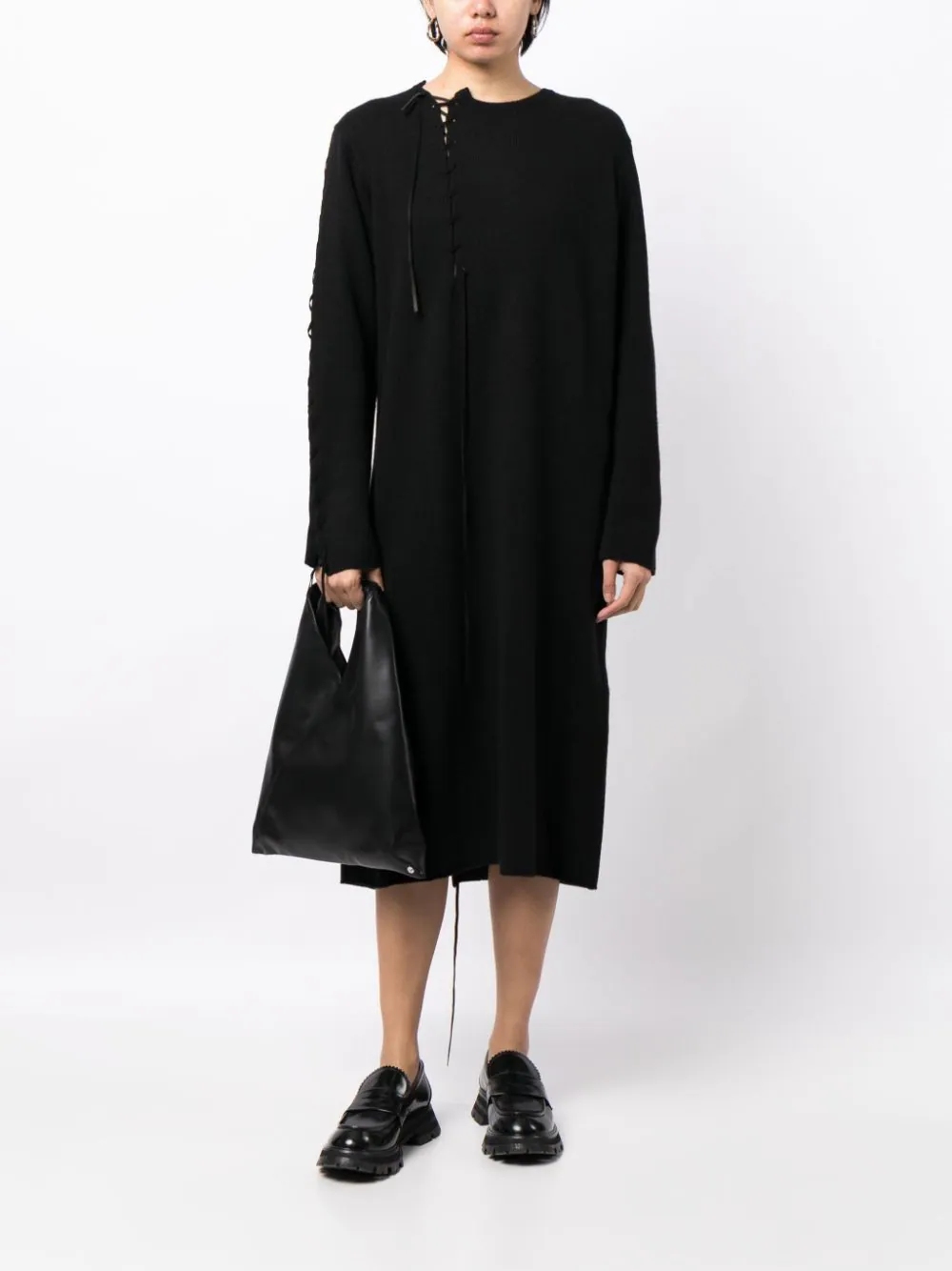 YOHJI YAMAMOTO Women String Round Neck Dress