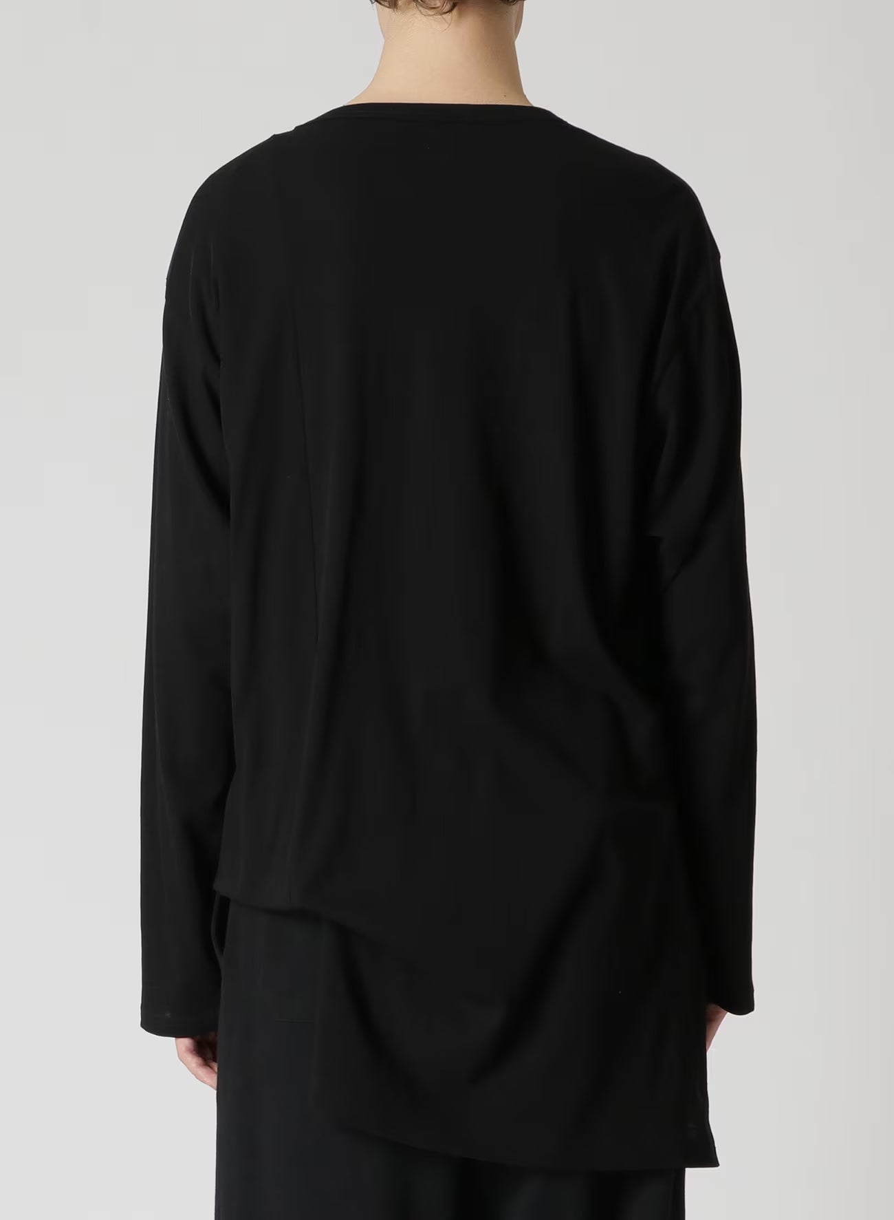 YOHJI YAMAMOTO POUR HOMME Men Asymmetric Long Sleeve Tee