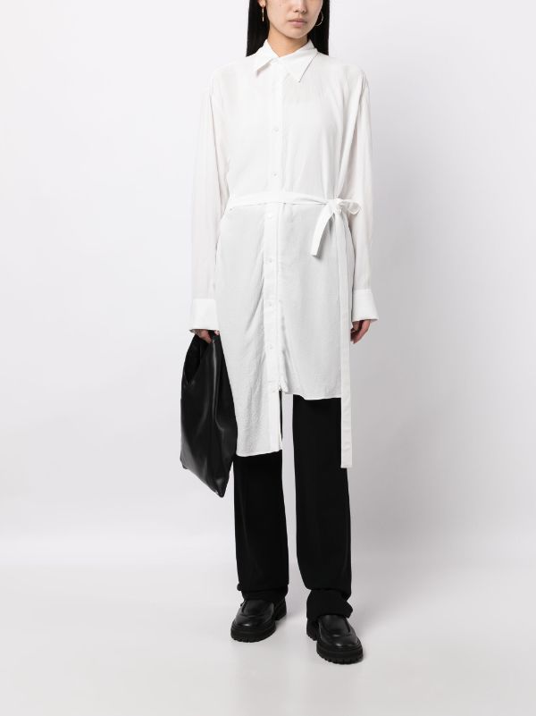 YOHJI YAMAMOTO Regulation Women R-Front Zipper Shirt