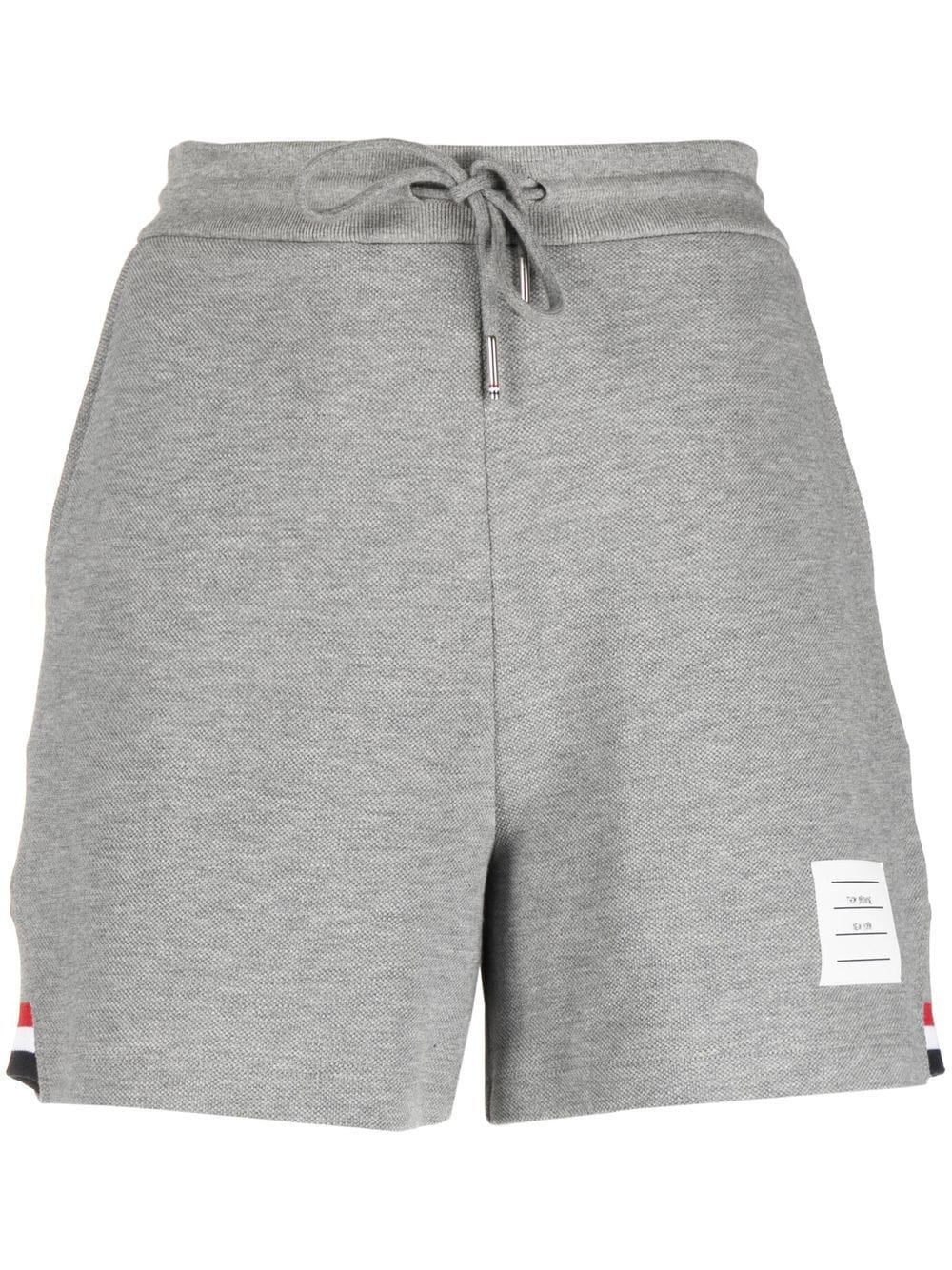 THOM BROWNE Women RWB Stripe Gusset Sweatshorts