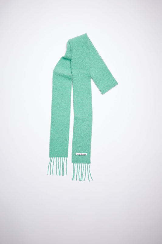 ACNE STUDIOS Wool-Alpaca Fringe Skinny Scarf