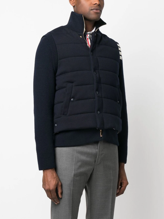 THOM BROWNE Reversible Downfill Funnel Neck Jacket