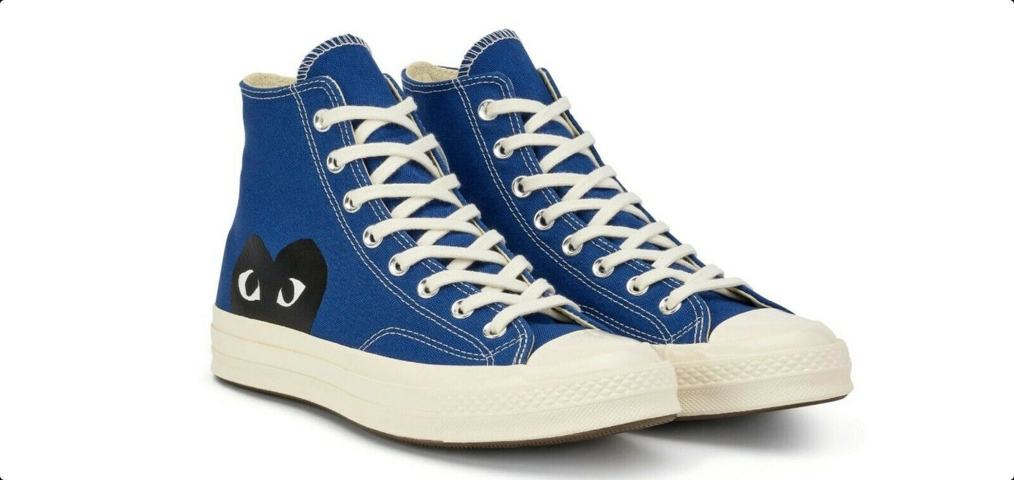 COMME DES GARCONS PLAY X CONVERSE CHUCK TAYLOR High Top Sneakers