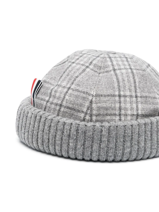 THOM BROWNE Men Knit Rib Brim Hat