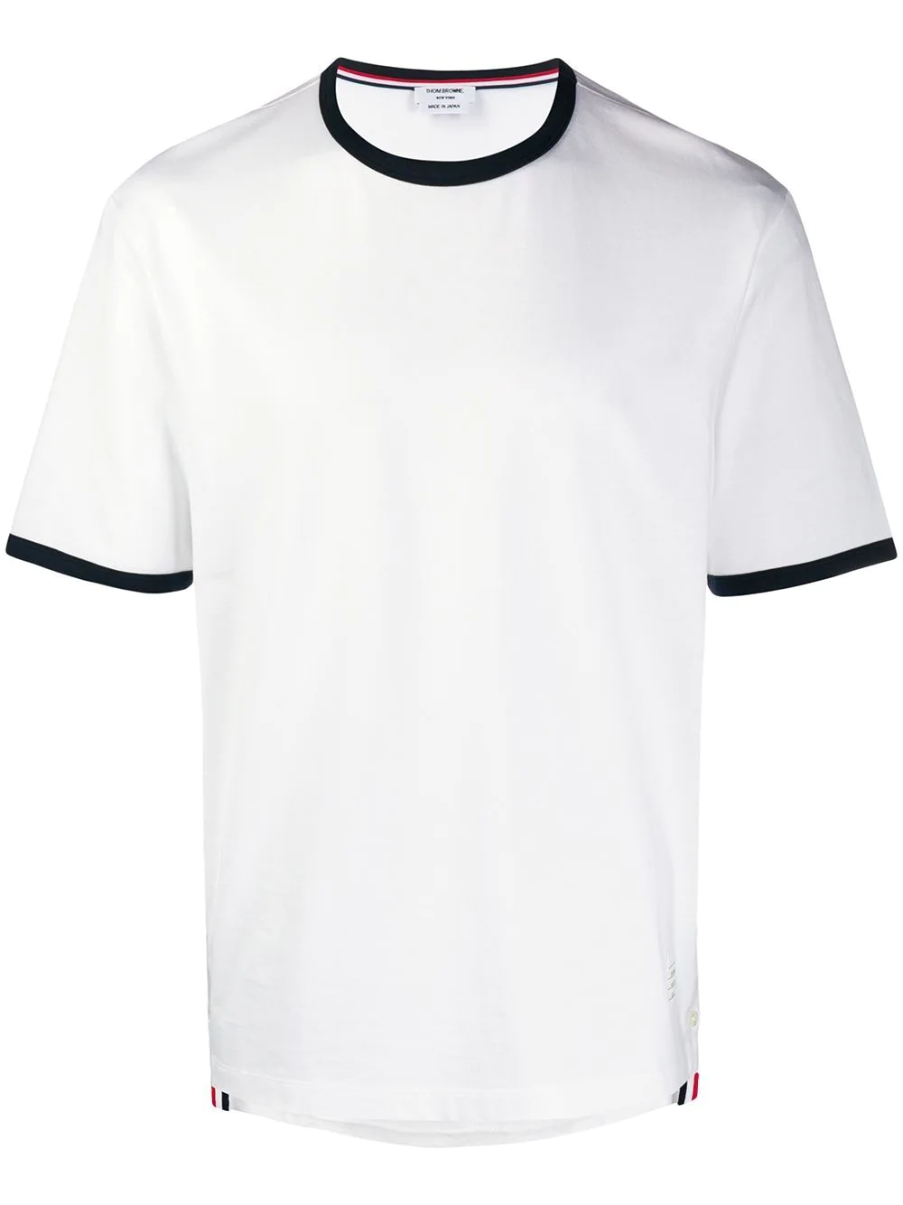 THOM BROWNE Men SS Ringer Jersey Tee