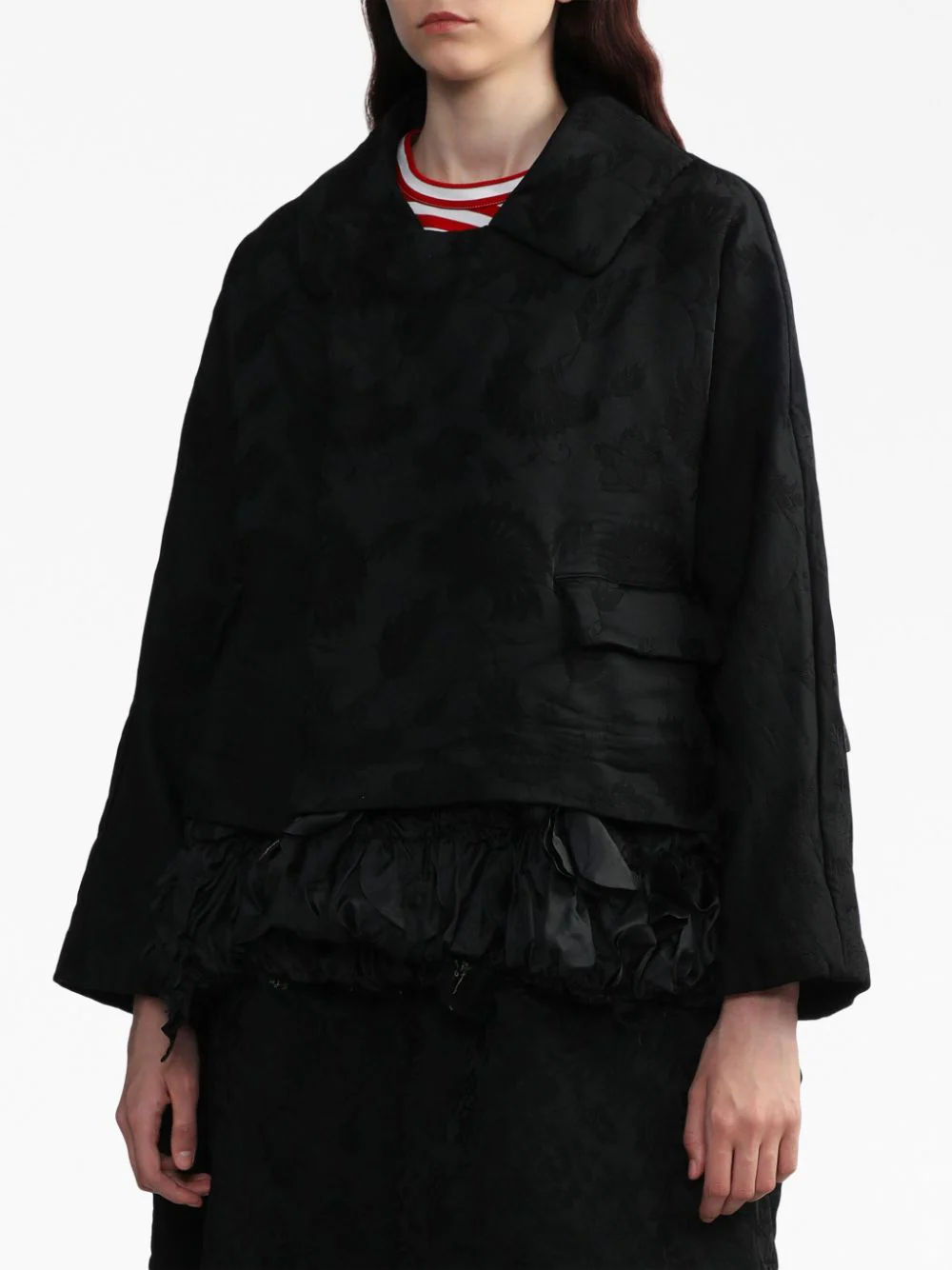 COMME DES GARCONS COMME DES GARCONS Women Embroidered Ruffled Hem Jacket