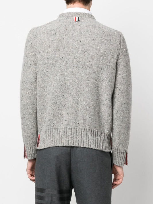 THOM BROWNE Men Jersey Stitch 4 Bar Crewneck Pullover