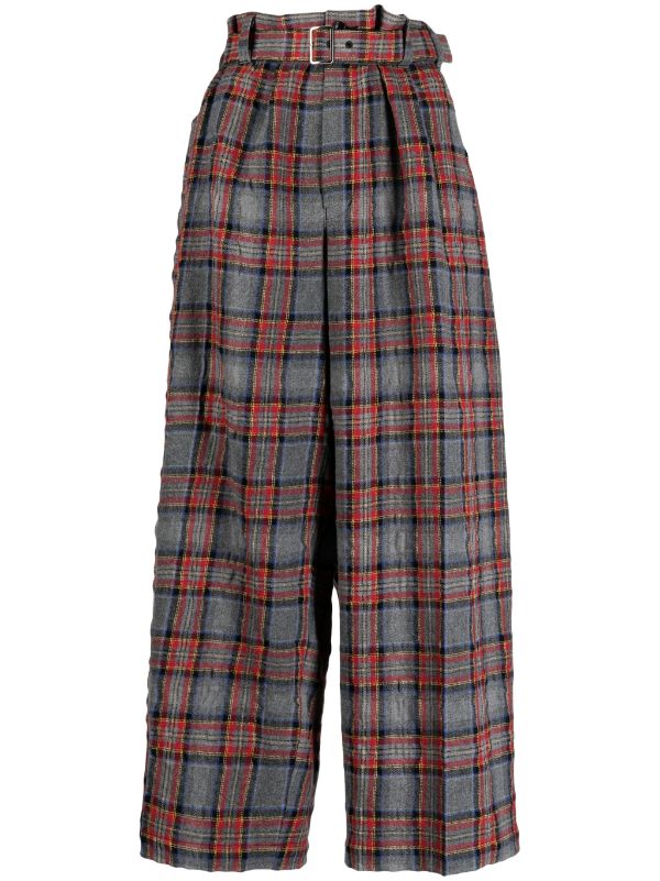 TAO COMME DES GARCONS Women Flannel Wool Suit Pants