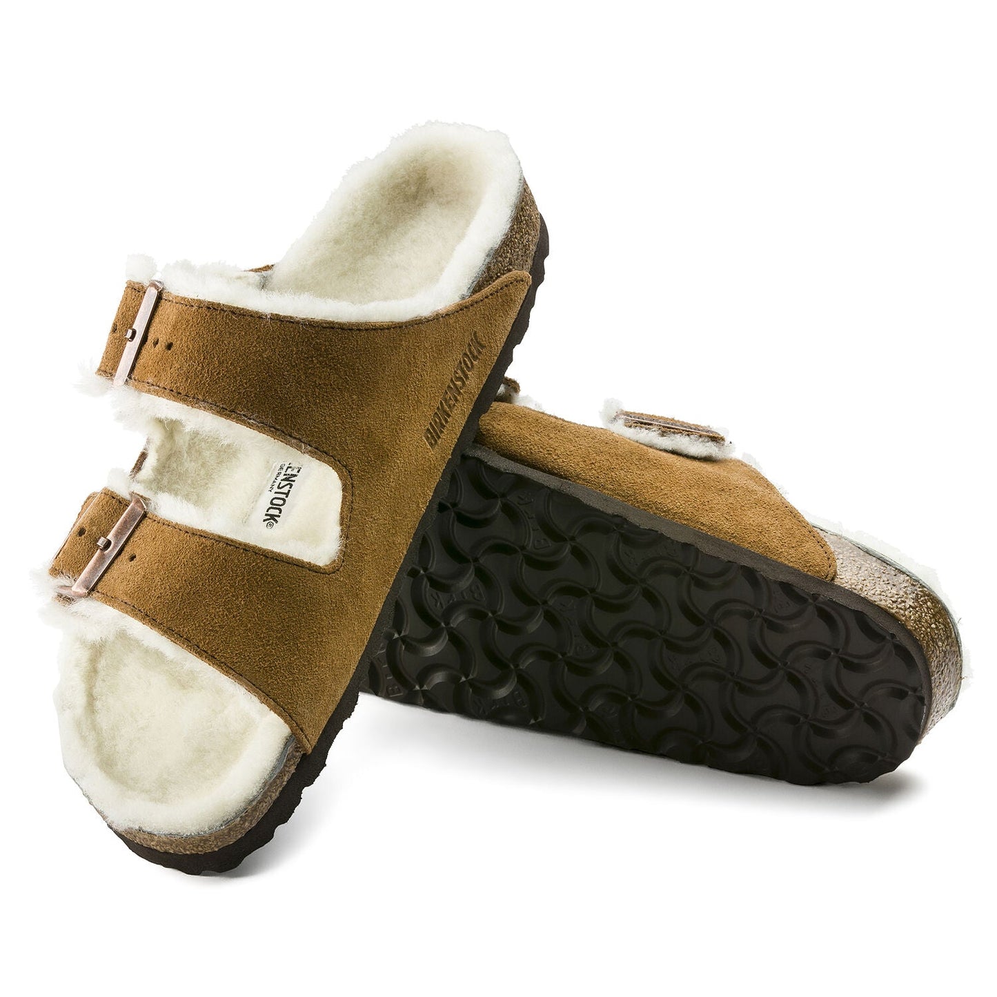 BIRKENSTOCK WOMEN ARIZONA SHEARLING SANDALS