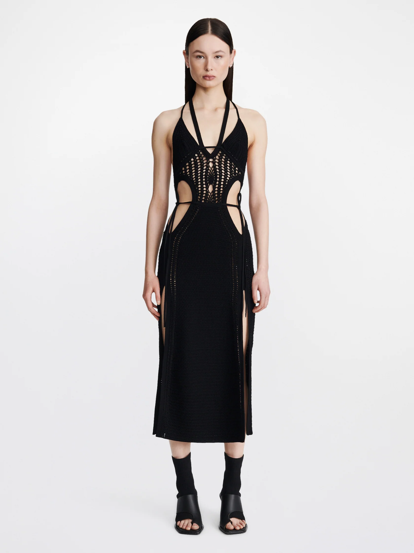 DION LEE WOMEN Crochet Tie Butterfly Dress