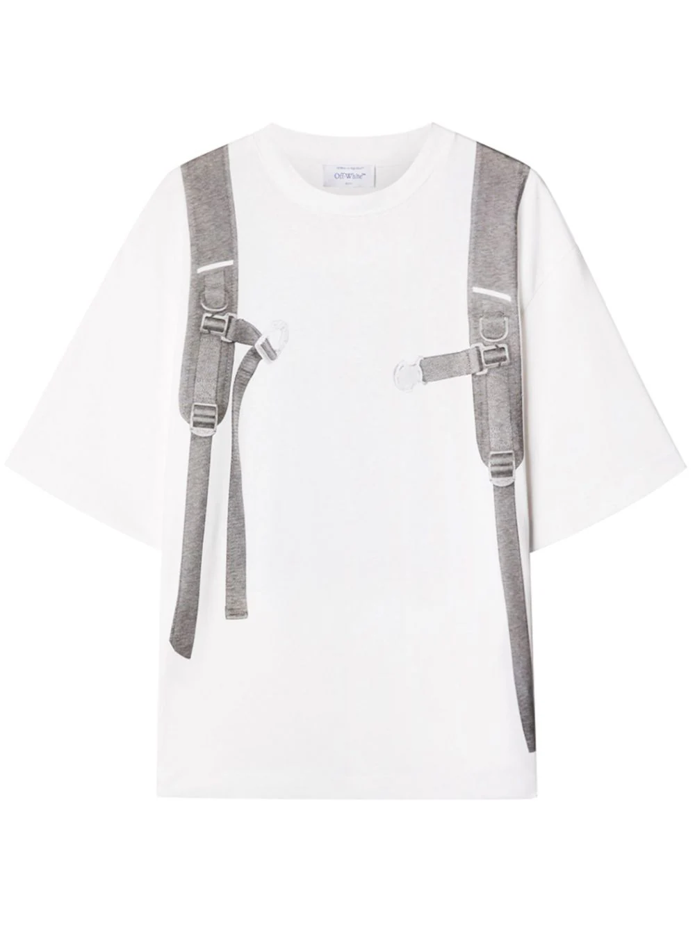 OFF-WHITE Men Backpack-Print Cotton T-shirt