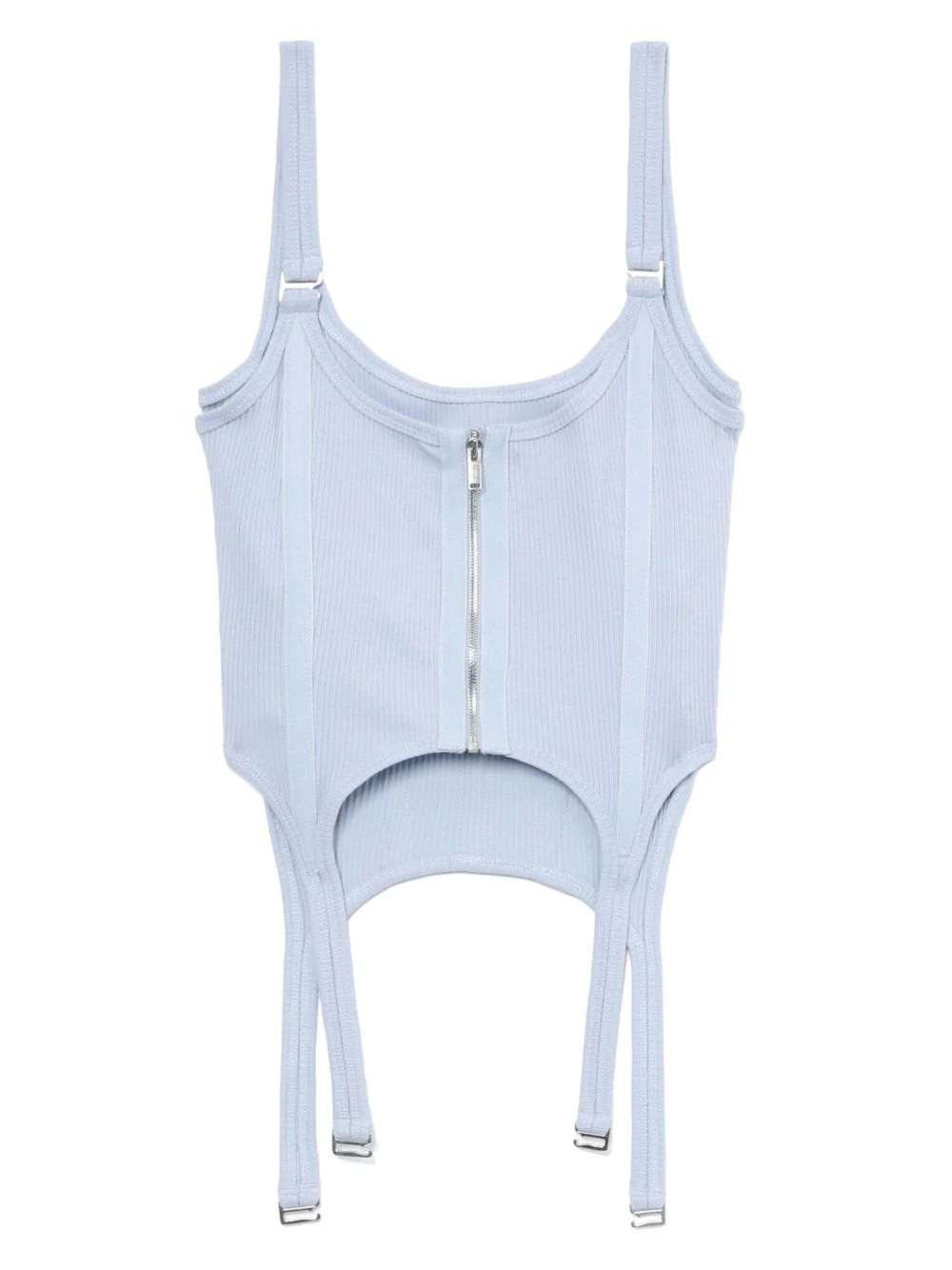 DION LEE Women 4x2 Organic Rib Combat Corset Tank Top