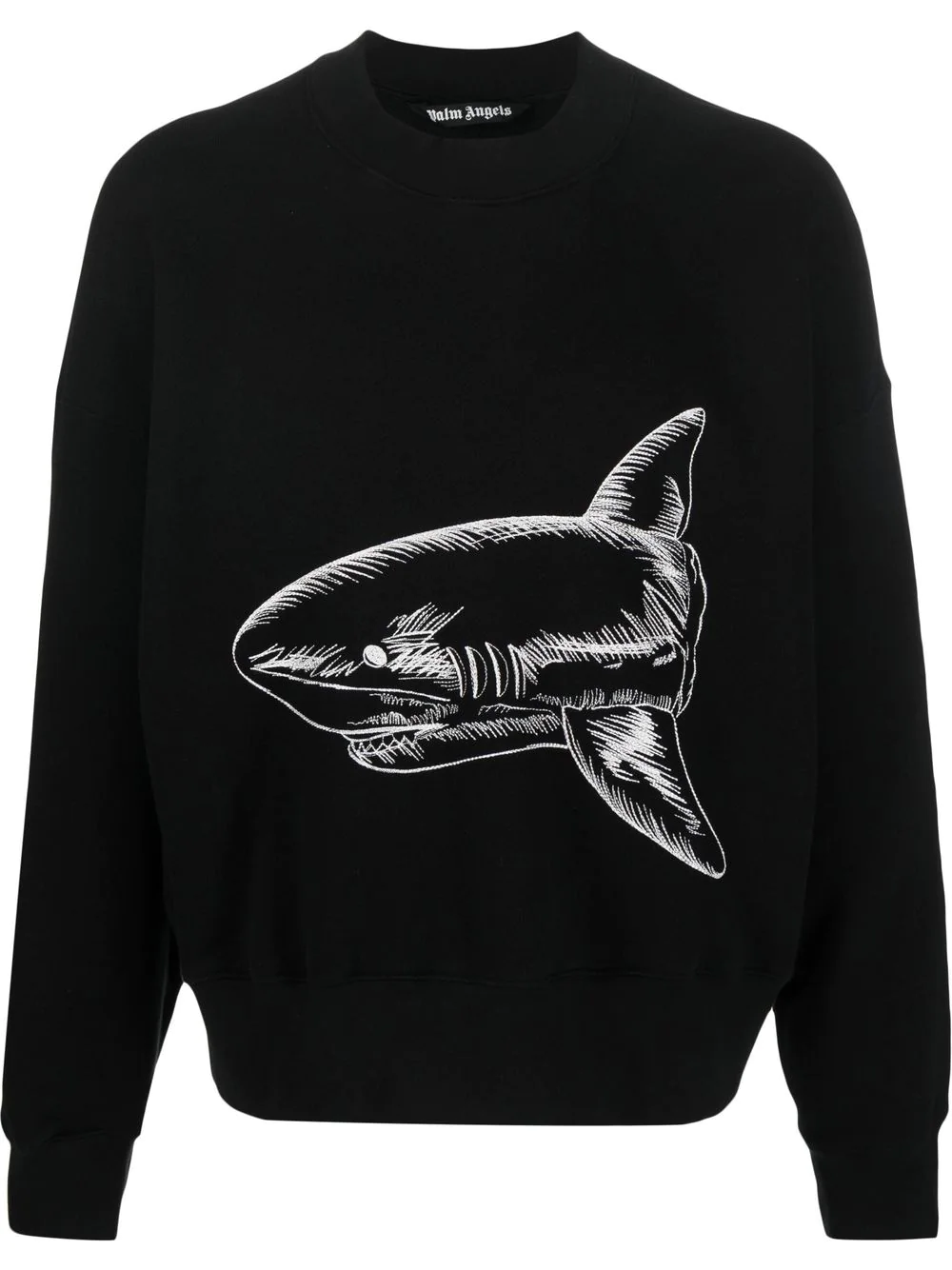 PALM ANGELS MEN SPLIT SHARK CREWNECK