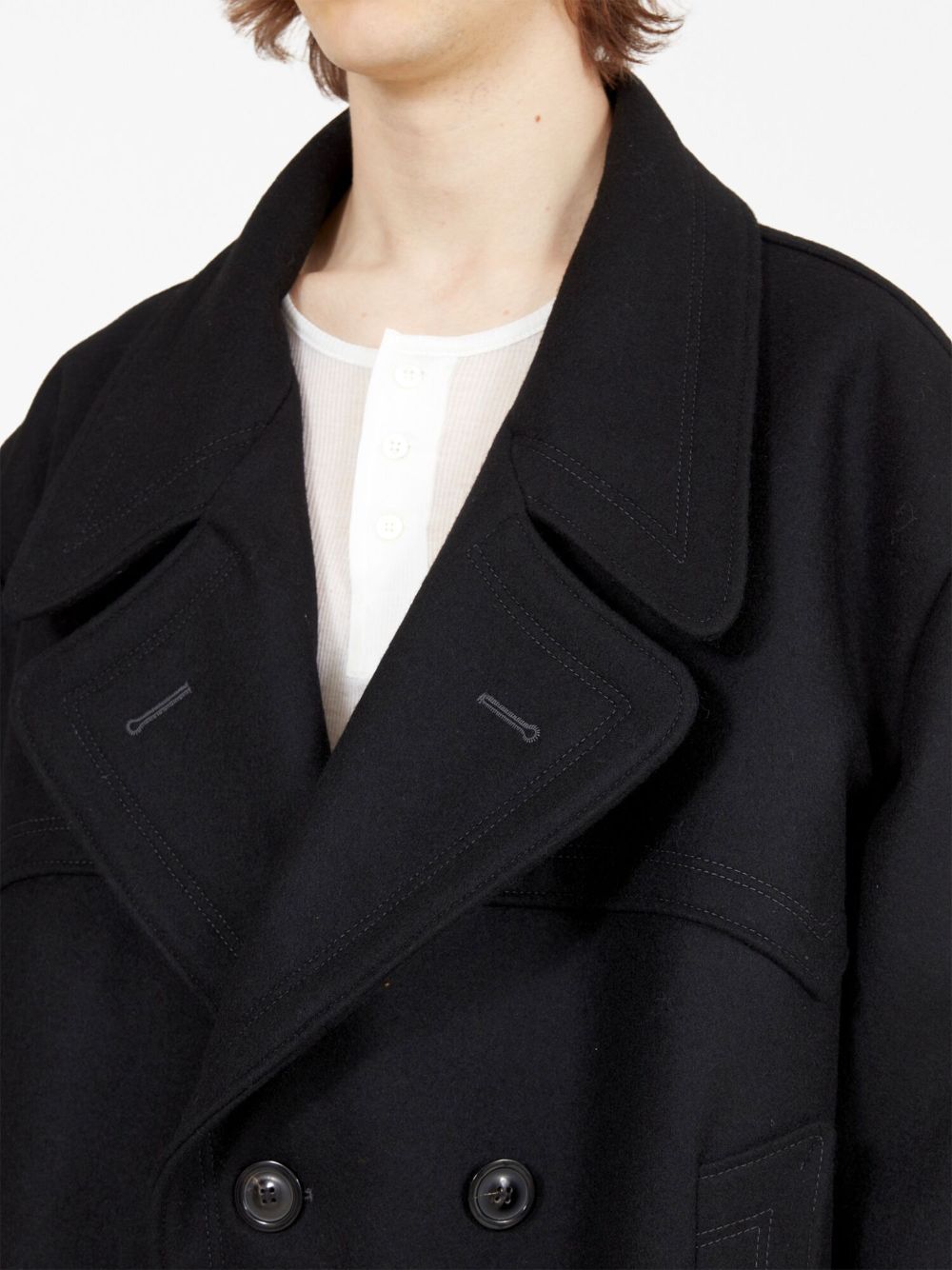 MAISON MARGIELA Men Oversized Caban Coat