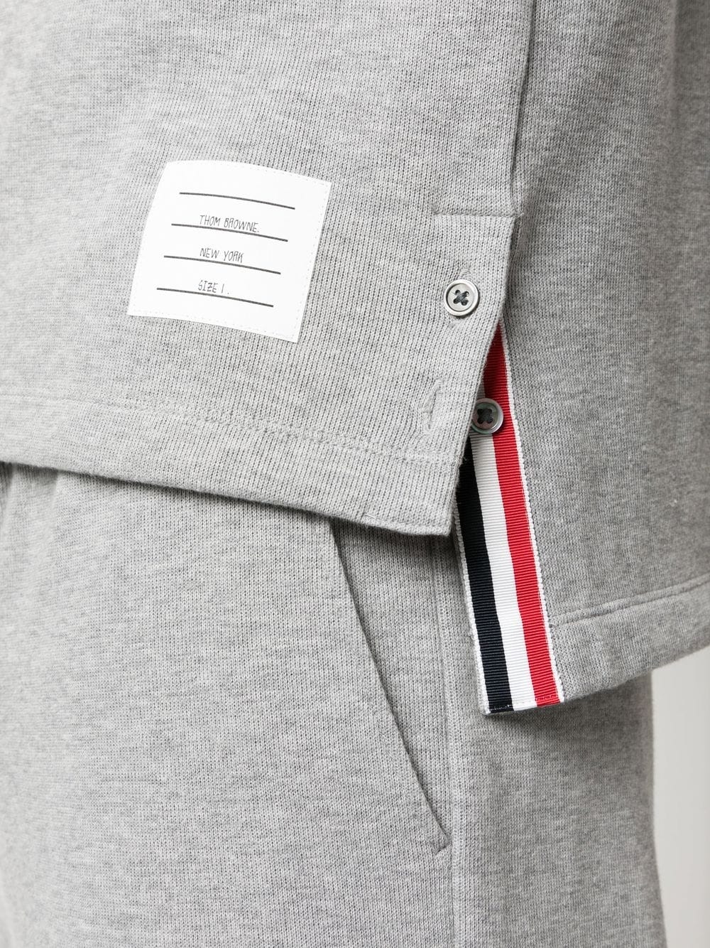 THOM BROWNE Men RWB Striped Front Pocket T-Shirt