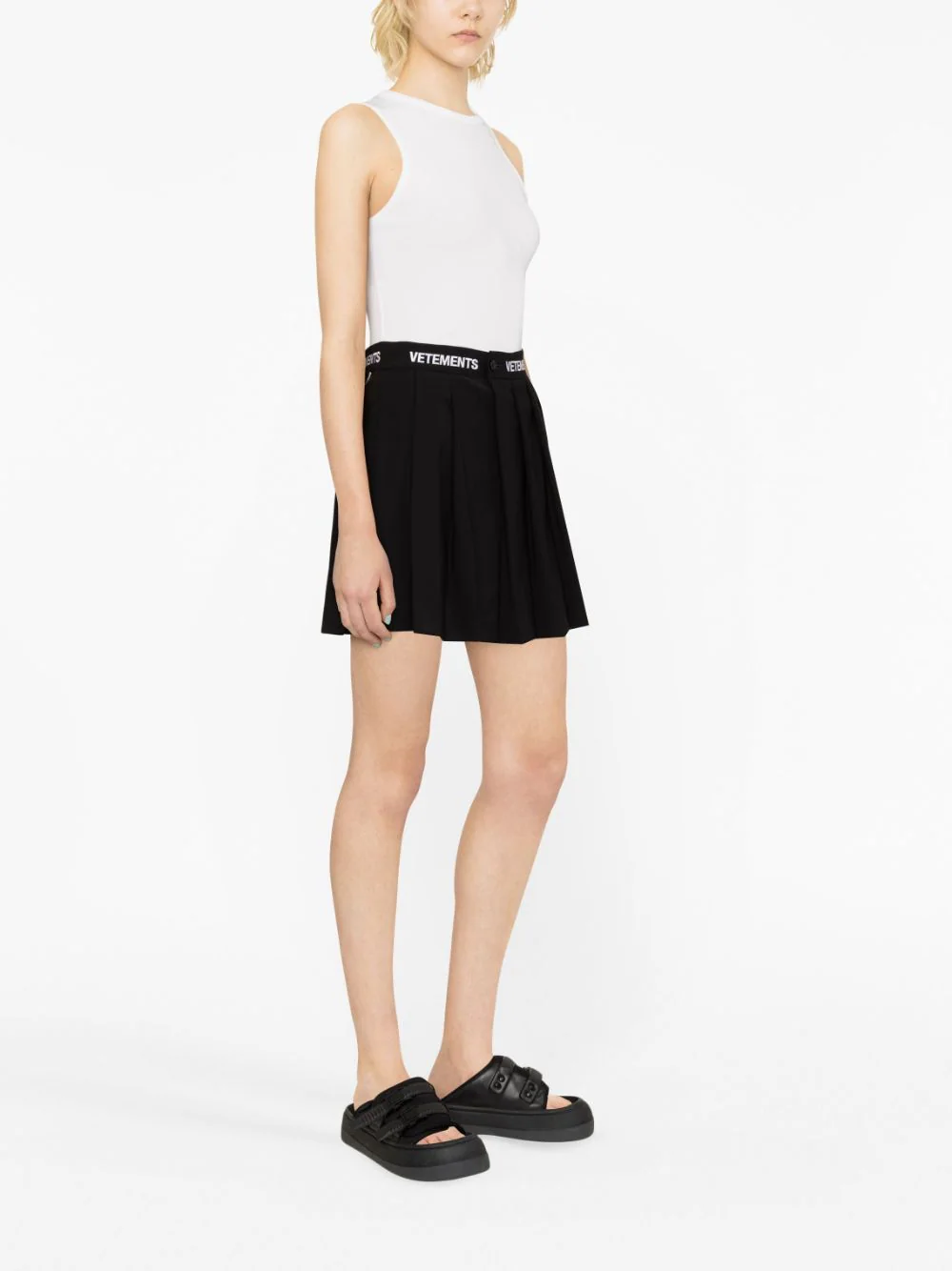 VETEMENTS Women Logo School Girl Skirt