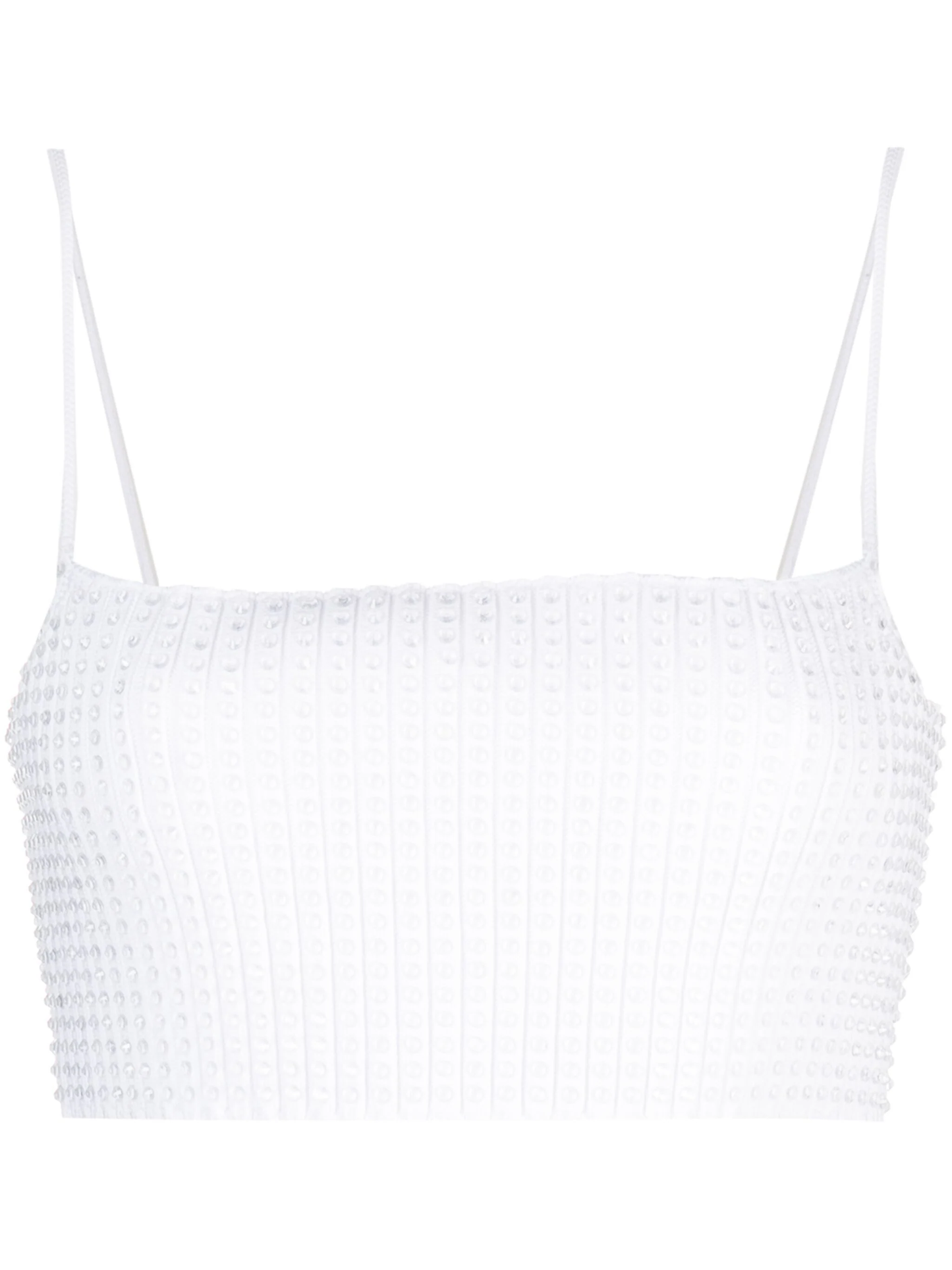 ALEXANDER WANG Women Clear Crystal Rib Bandeau Bra