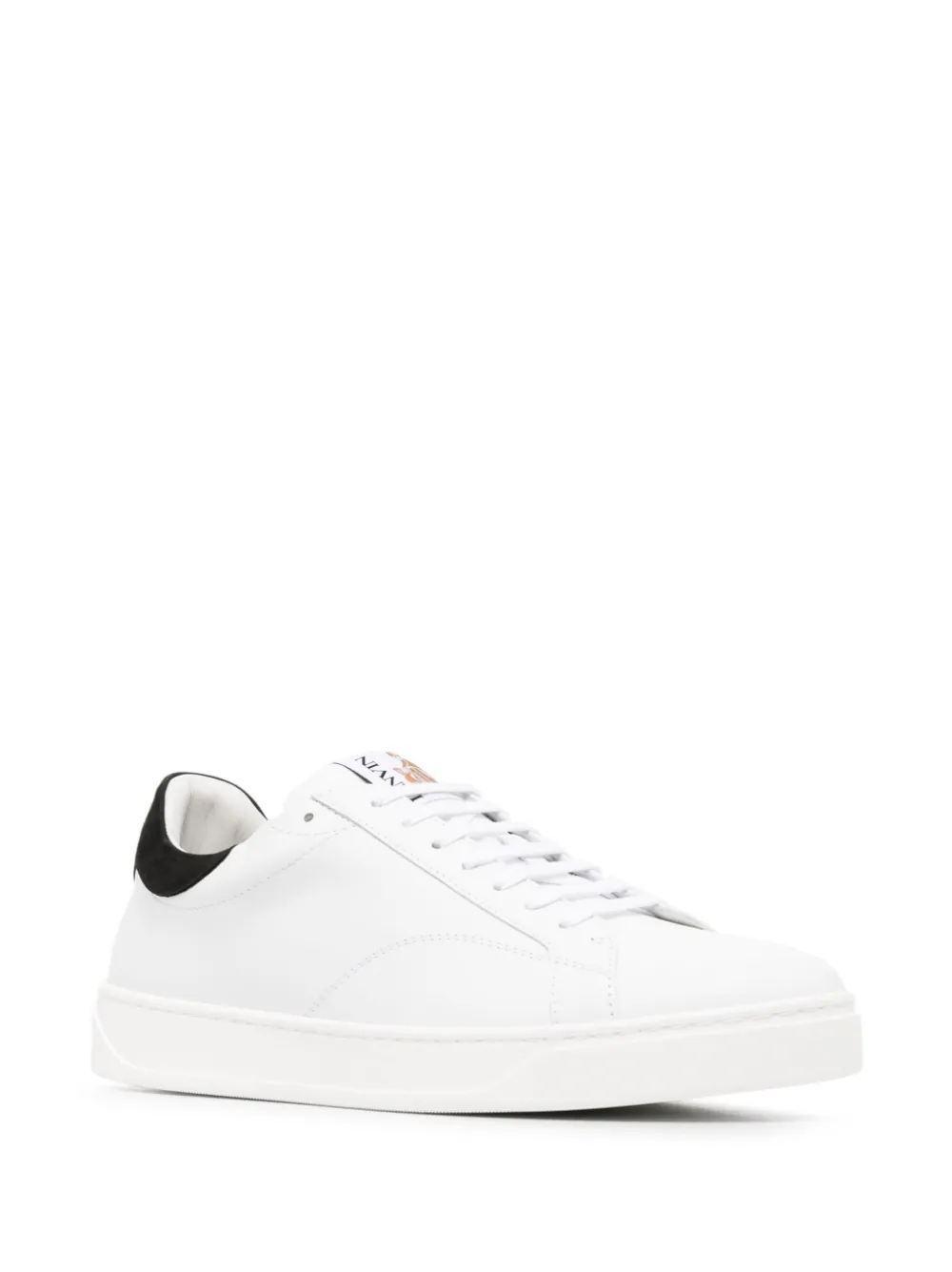 LANVIN Men Logo Patch Lace Up Sneakers