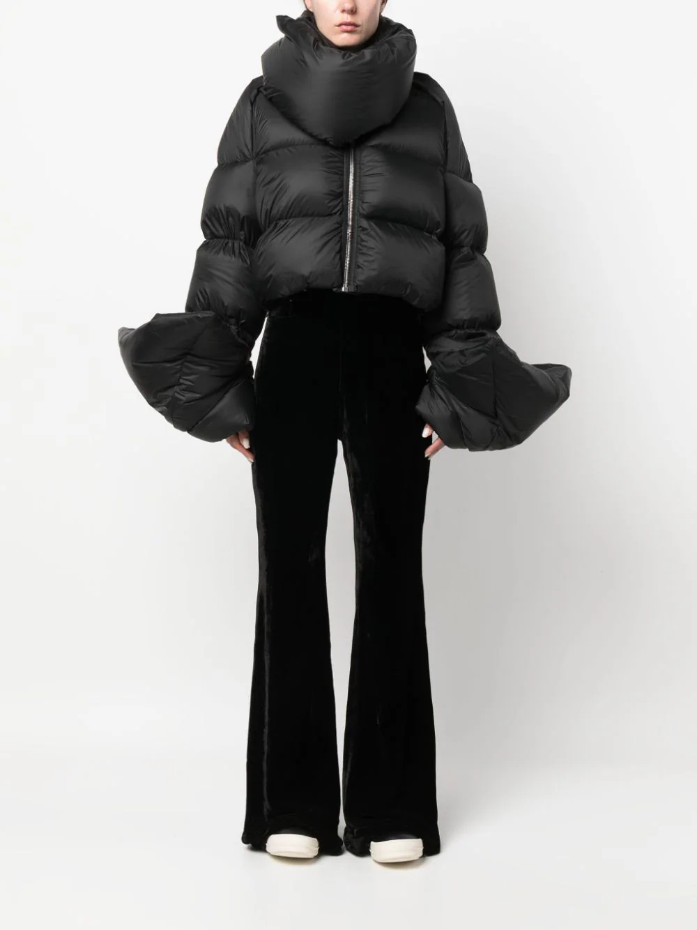 RICK OWENS Women Babel Mountain Duvet Cropped Jacket