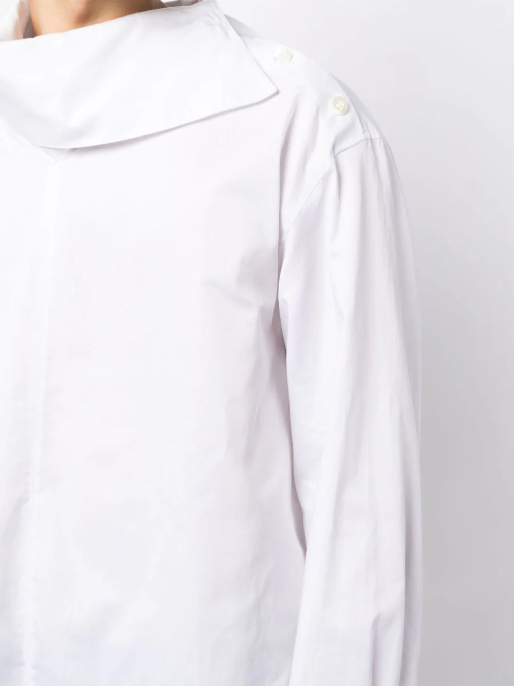 SYSTEM Men Oversized Collar Detail Shirt