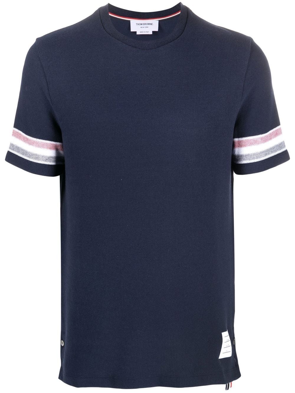 THOM BROWNE Men Striped Sleeve SS T-Shirt