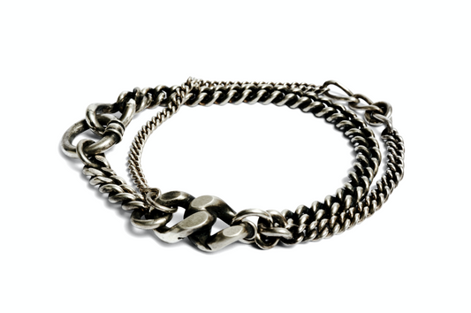 WERKSTATT MUNCHEN Bracelet Two Chains Ring M2541