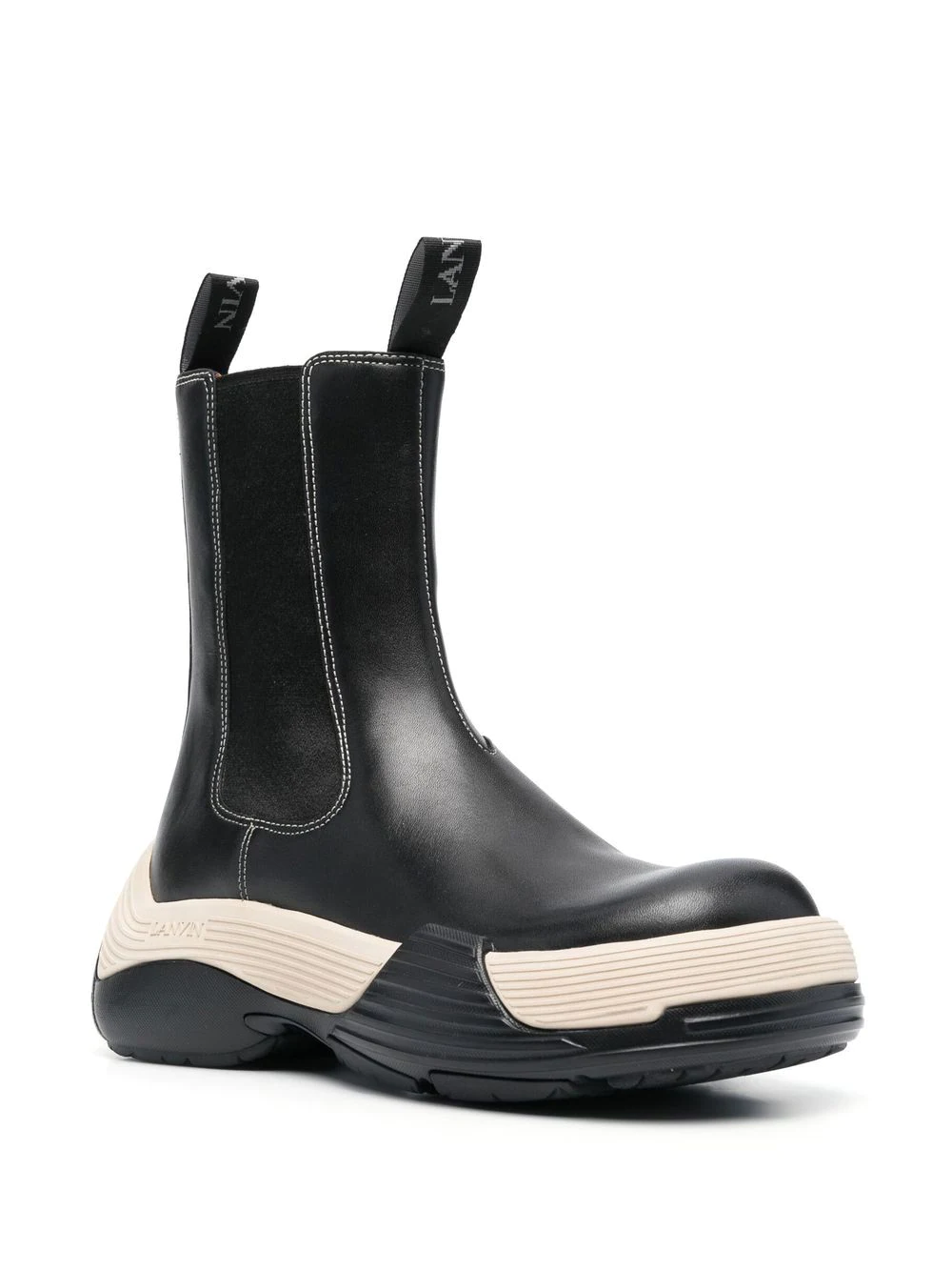 LANVIN Women Flash-X Bold Chelsea Leather Boots