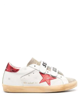 GOLDEN GOOSE WOMEN OLD SCHOOL NAPPA AND LEATHER UPPER SUEDE TOE VINTAGE SNEAKERS