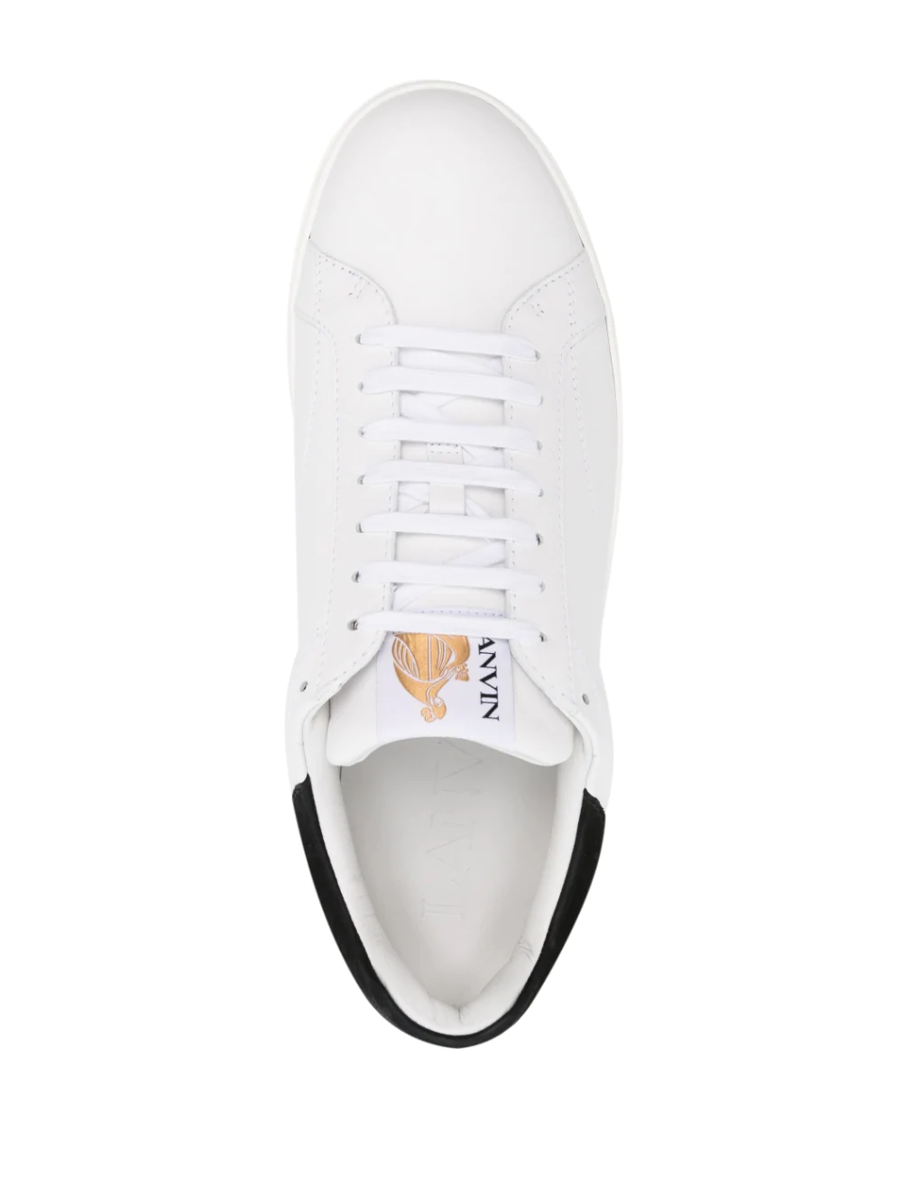 LANVIN Men Logo Patch Lace Up Sneakers