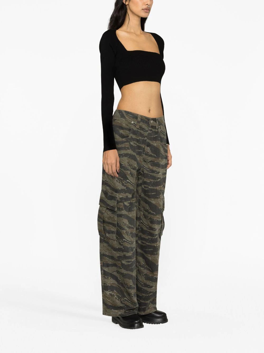 ALEXANDER WANG Women Camo Bagged Out Pocket Jean