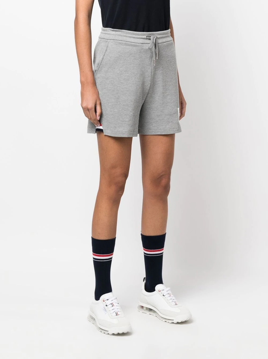 THOM BROWNE Women RWB Stripe Gusset Sweatshorts