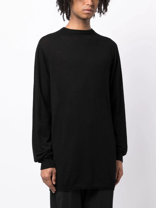 RICK OWENS Men Oversized Round Neck Sweater