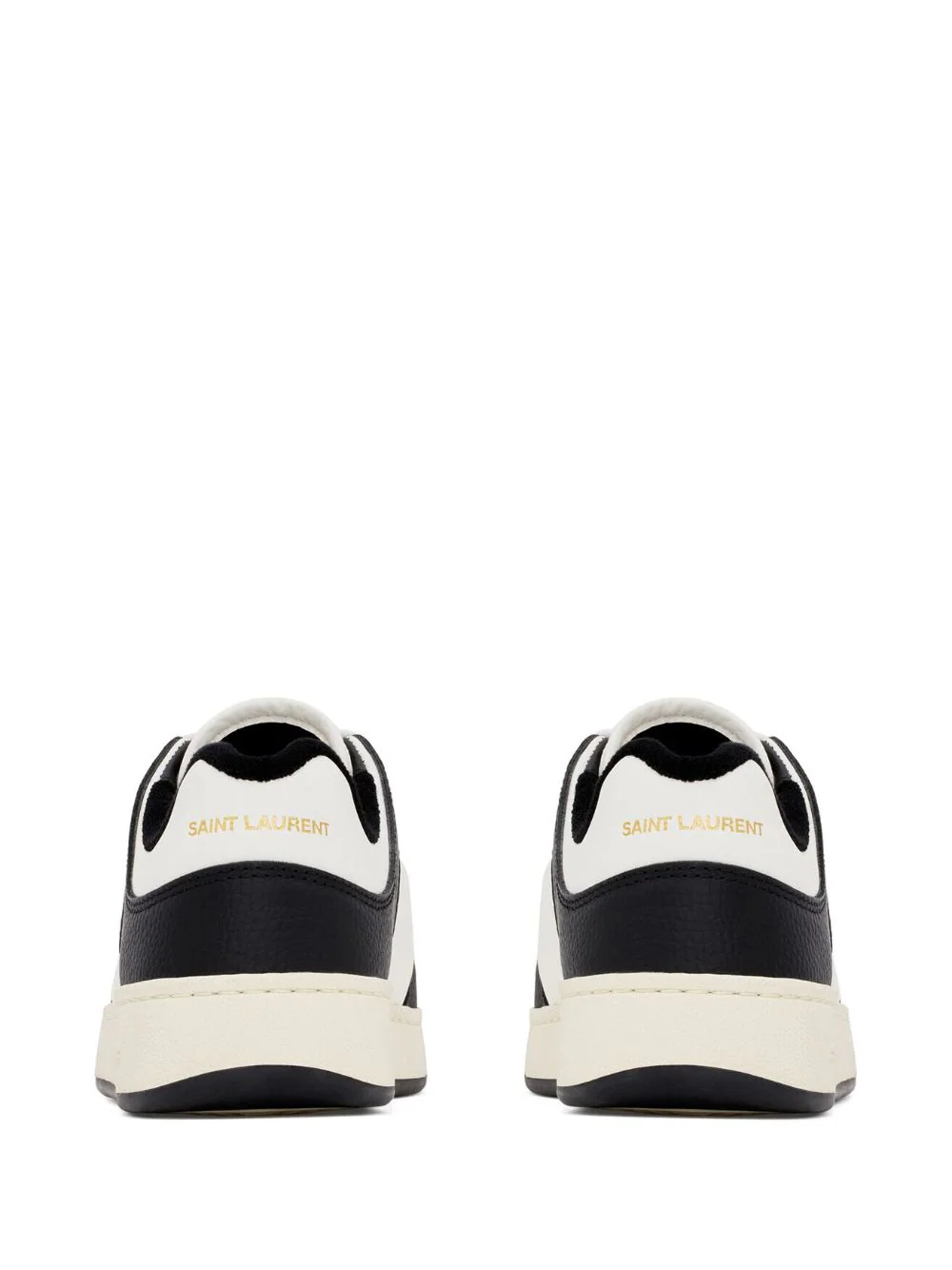 SAINT LAURENT Men SL/61 Smooth Grained Leather Low-Top Sneakers