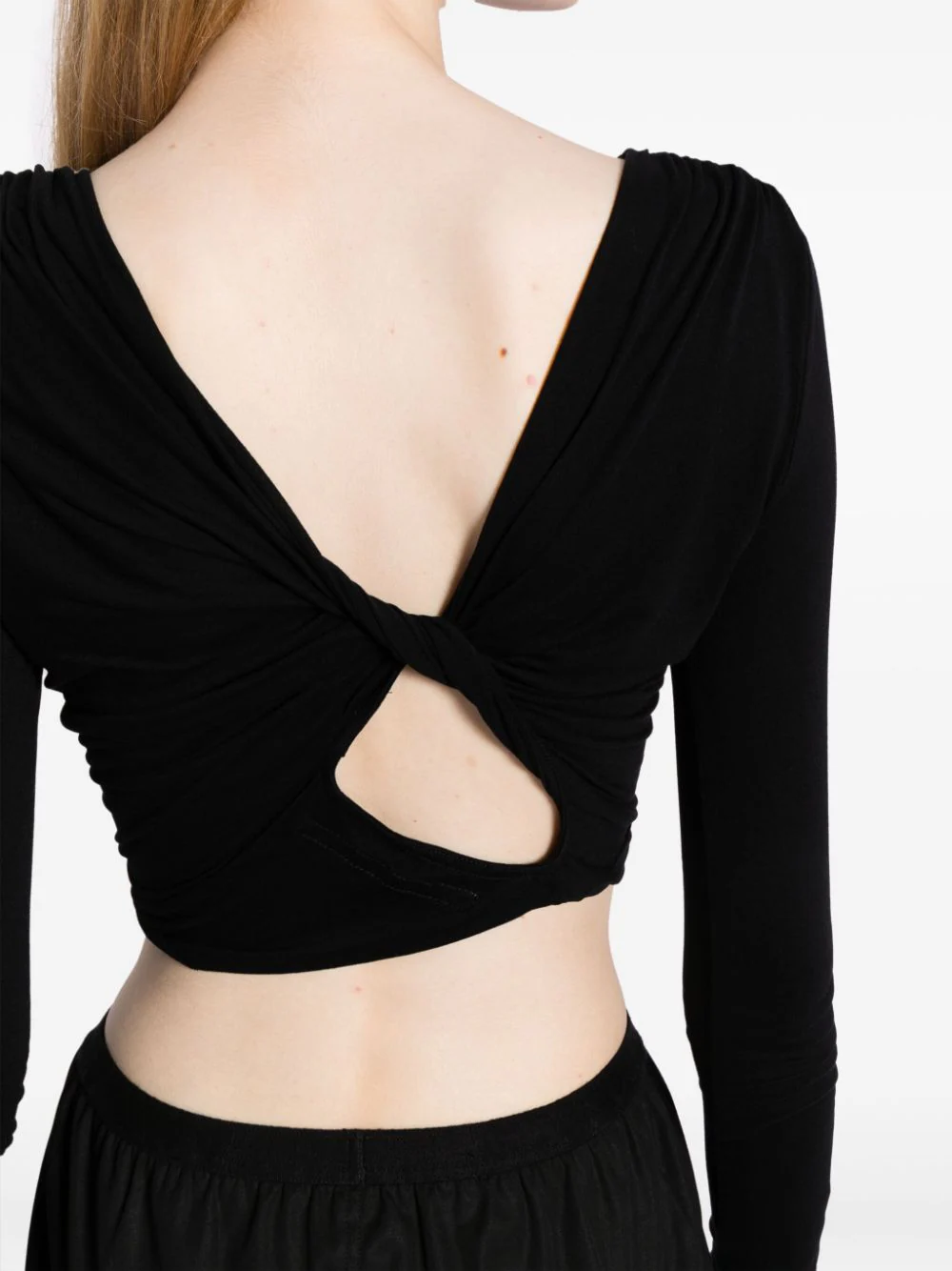 RICK OWENS LILIES Women Jade LS Crop Top