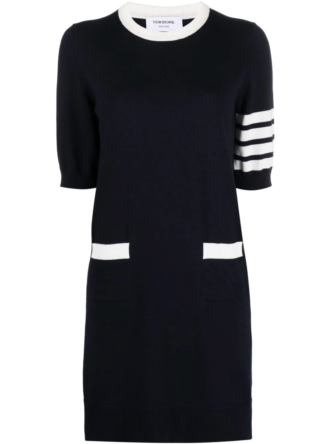 THOM BROWNE Women 4 Bar Hector Short Sleeve Mini Dress