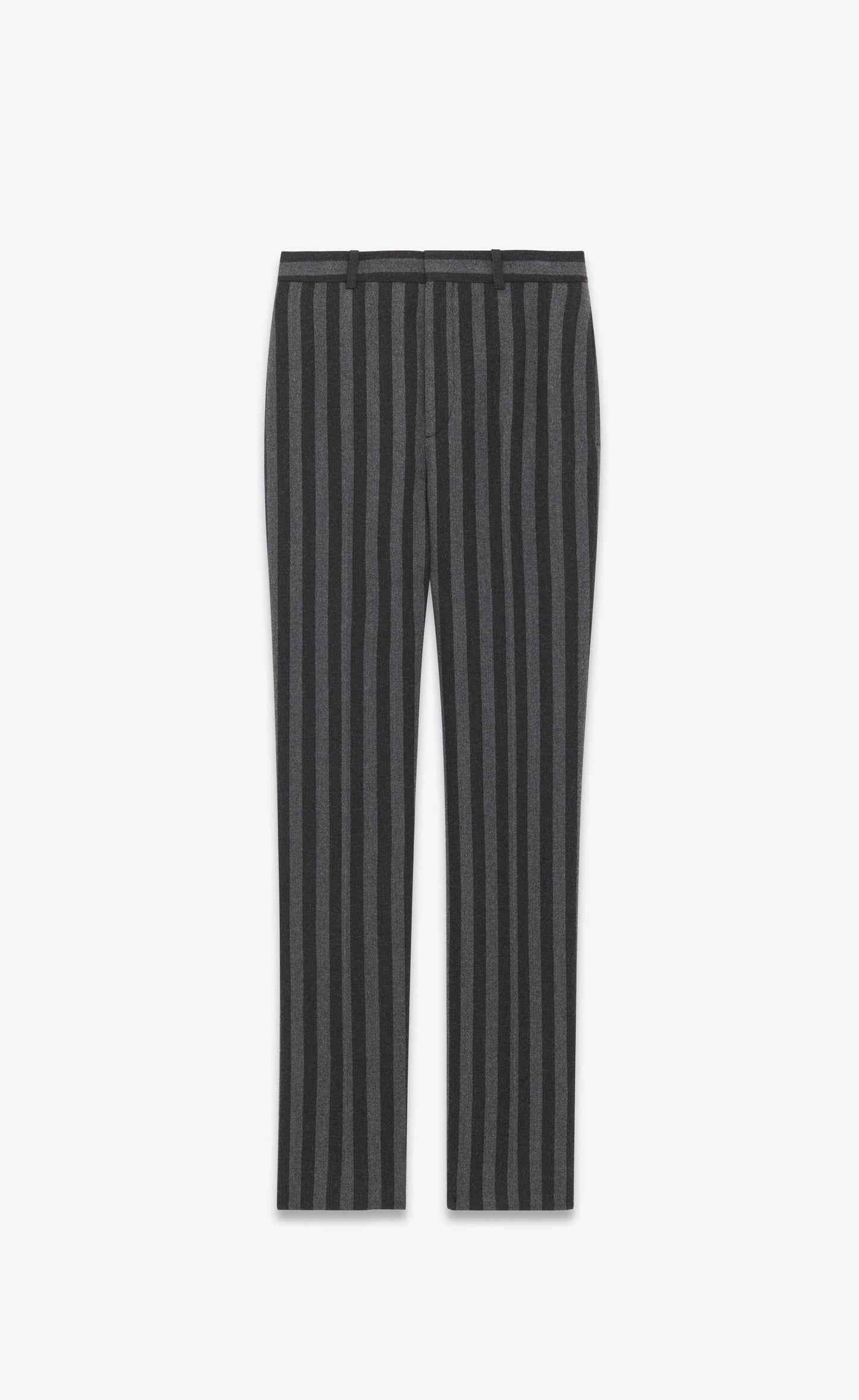 SAINT LAURENT Men High Waisted Pantalon Virgin Wool Pants