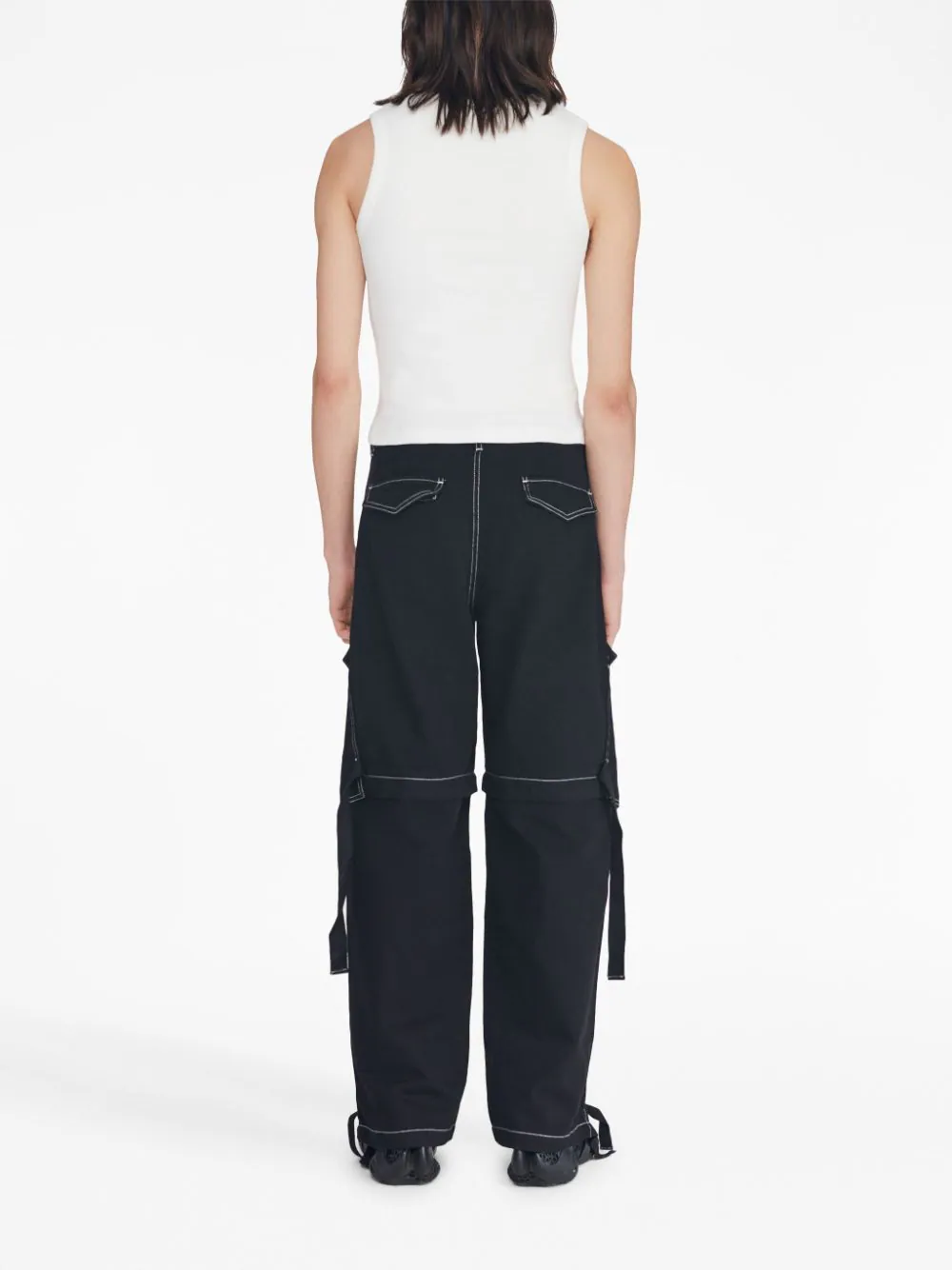 DION LEE Unisex Denim Parachute Pants