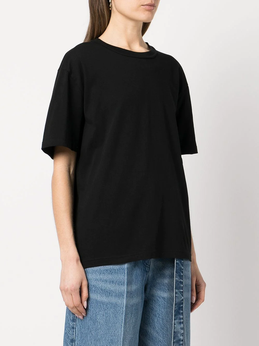 T BY ALEXANDER WANG Women Essential Jersey Puff Logo Shrunk Tee