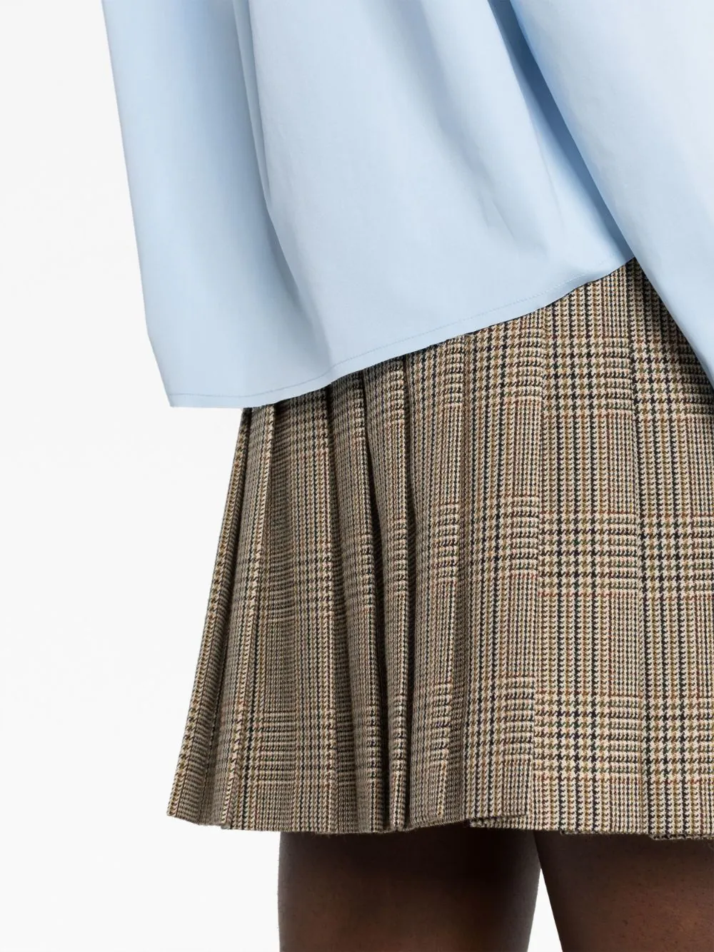 MIU MIU Women Pleated Mini Skirt