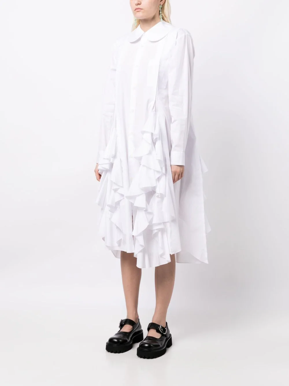 COMME DES GARCONS COMME DES GARCONS Women Ruffled Long Shirt