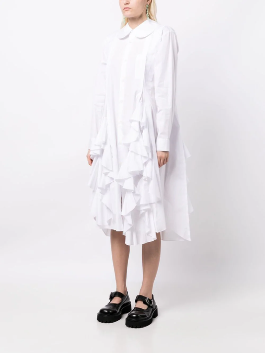 COMME DES GARCONS COMME DES GARCONS Women Ruffled Long Shirt