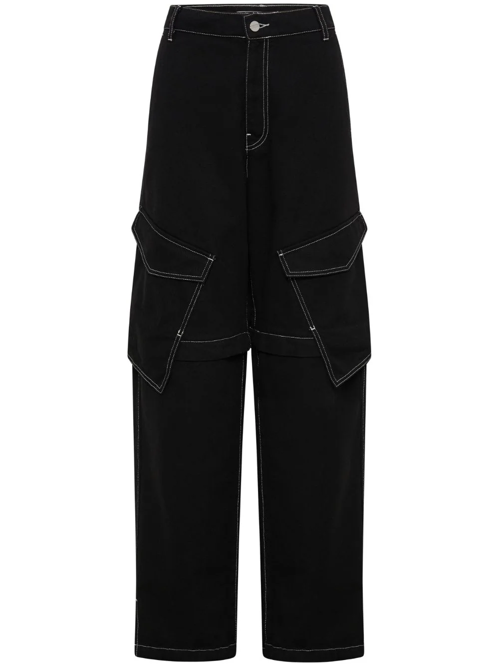 DION LEE Unisex Denim Parachute Pants