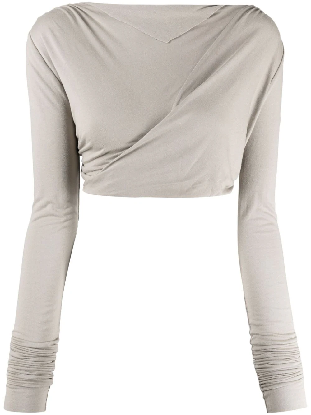 RICK OWENS LILIES Women Jade Long Sleeve Crop top